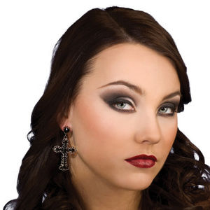 Cross Rhinestone Earrings GOTHIC